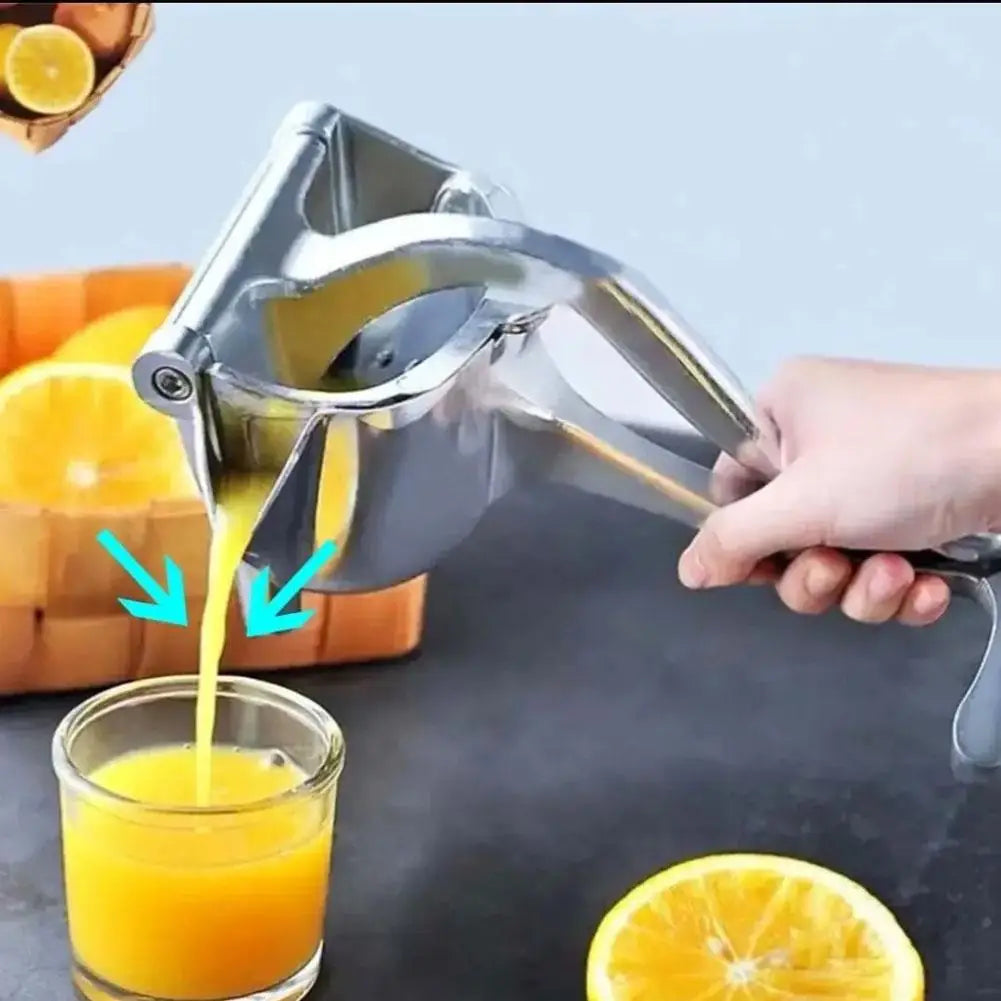 1pc Manual Juice Squeezer Aluminum Alloy Hand Pressure Juicer Pomegranate Orange Lemon Sugar Cane Juice Bar Kitchen Fruit Tool