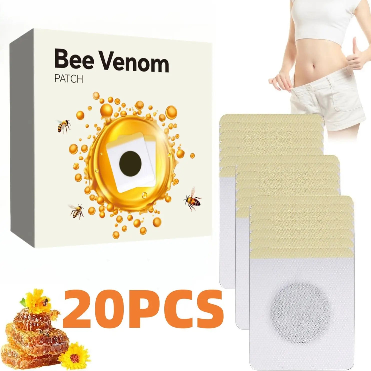 30/20/10 Abdominal Patch - Breathable, Sweatproof, Waterproof Body Care Patch - Natural Abdominal Patch for Abdominal Comfort