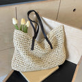 Straw Woven Tote Bags Casual Large Luxury Design Capacity Handbag Beach Shoulder Simple Women's Bag Shopping Summer bolsos