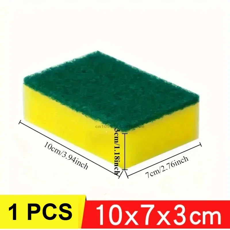 Premium Double-Sided Cleaning Sponge Durable Non-Scratch Super Absorbent - Ideal for Household Cleaning Dishwashing Kitchen Use