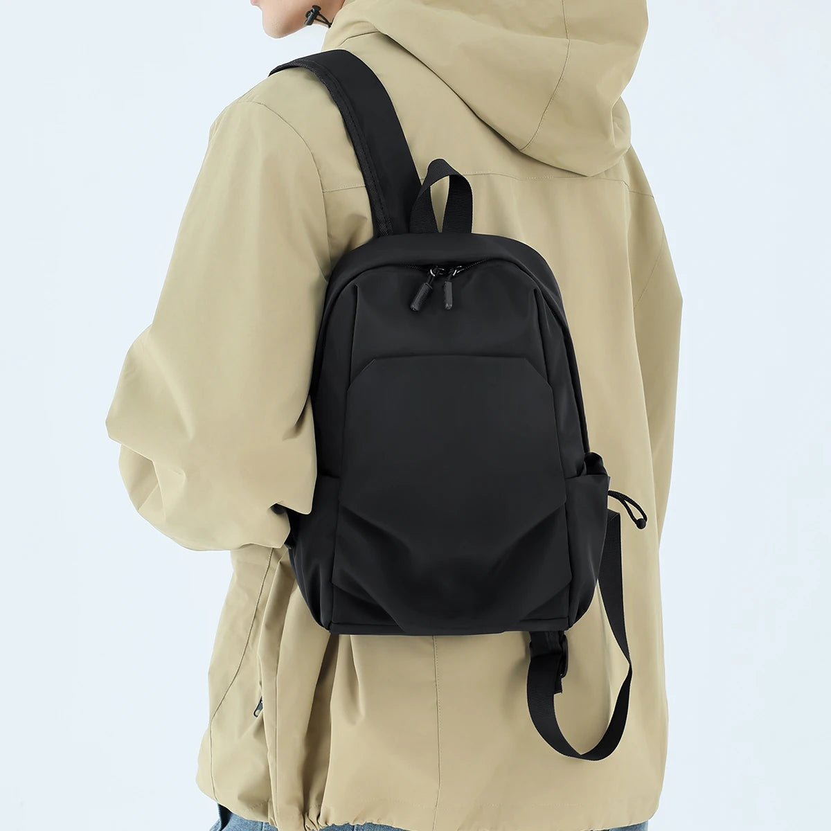Lightweight Mini Backpack for Men, Versatile for Travel, Outdoor Hiking, Mountaineering, Casual Small Backpack, Student School Bag, Fishing, Outings, Meetings