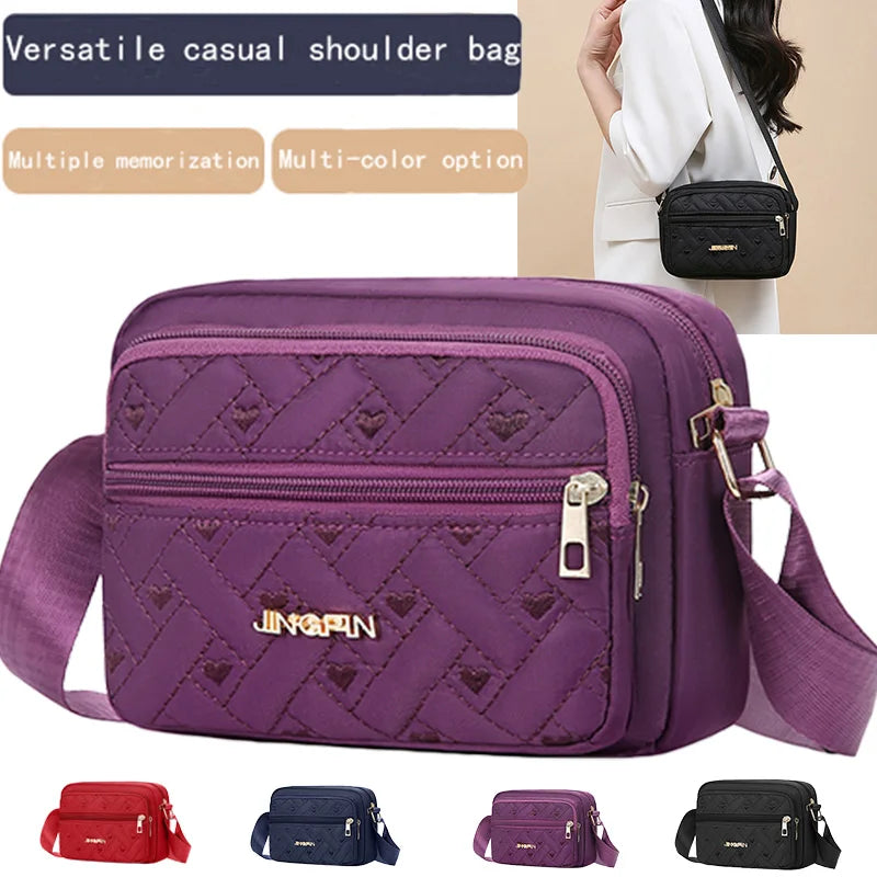 Trendy Women's Multi-color Quilted Bag Casual Design for Daily Use Commute Outings Practical Versatile Lightweight Portable Bag