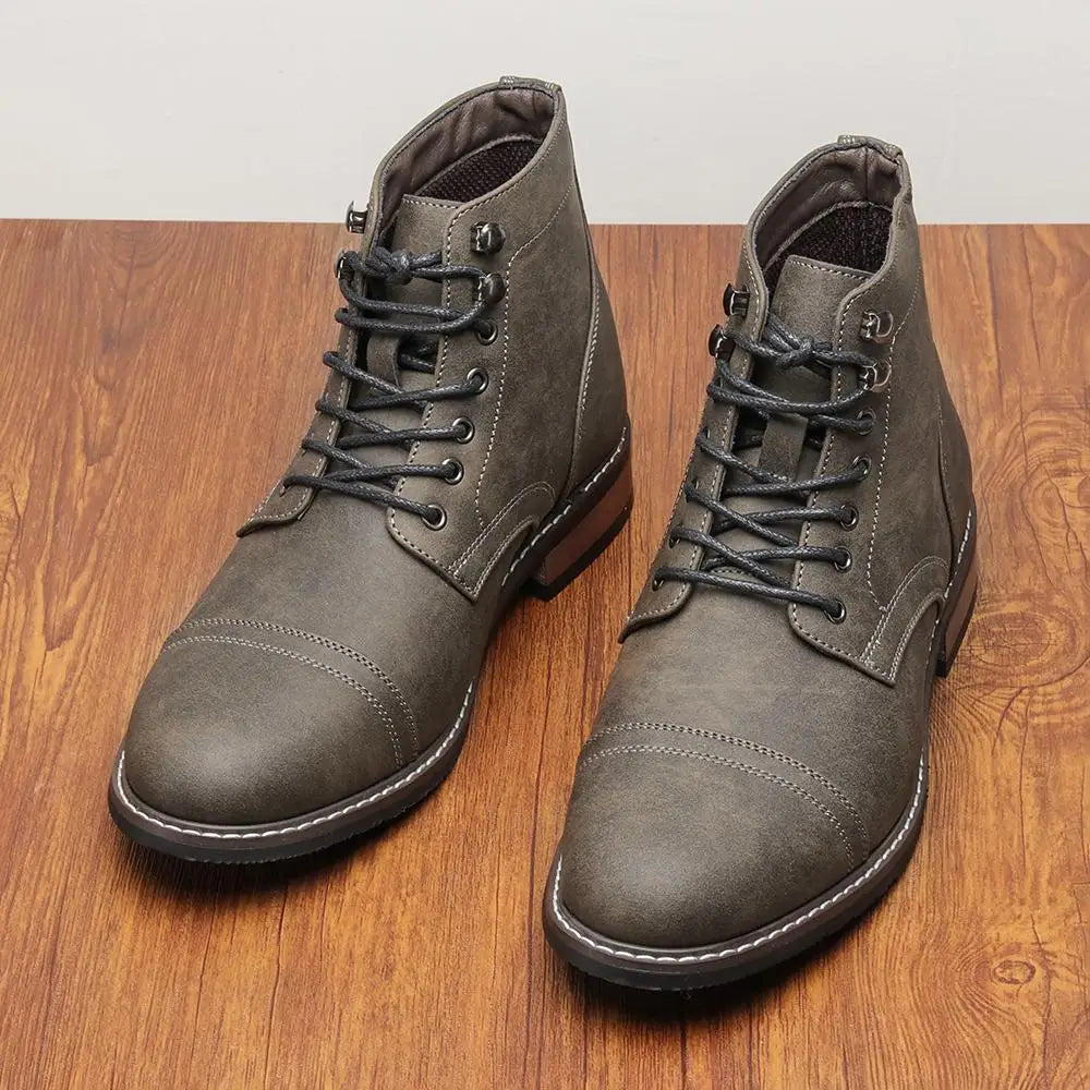 Boots Men Fashion Comfortable Casual Retro 2026 Brand Ankle Boots #KD6655