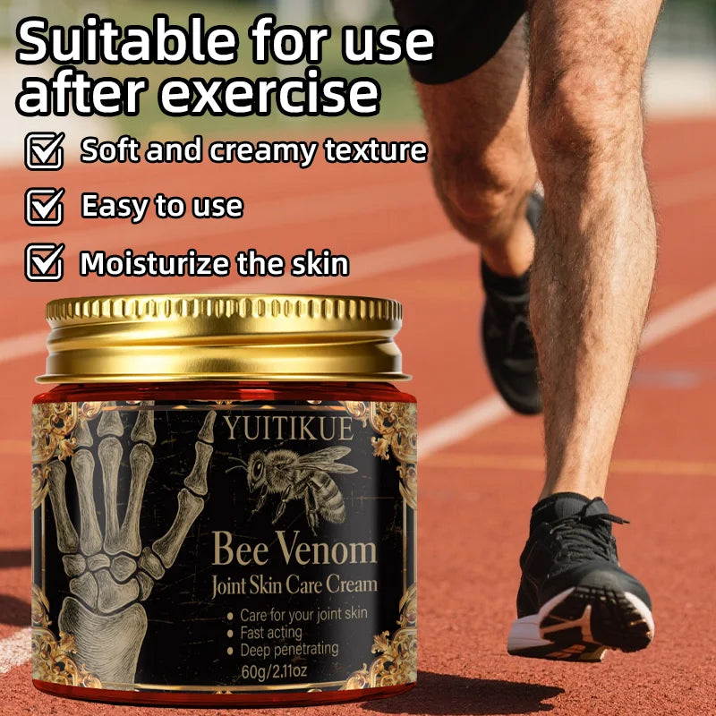 Bee venom joint skin care cream, cares for your joint skin with fast-acting deep penetration, suitable for all skin types