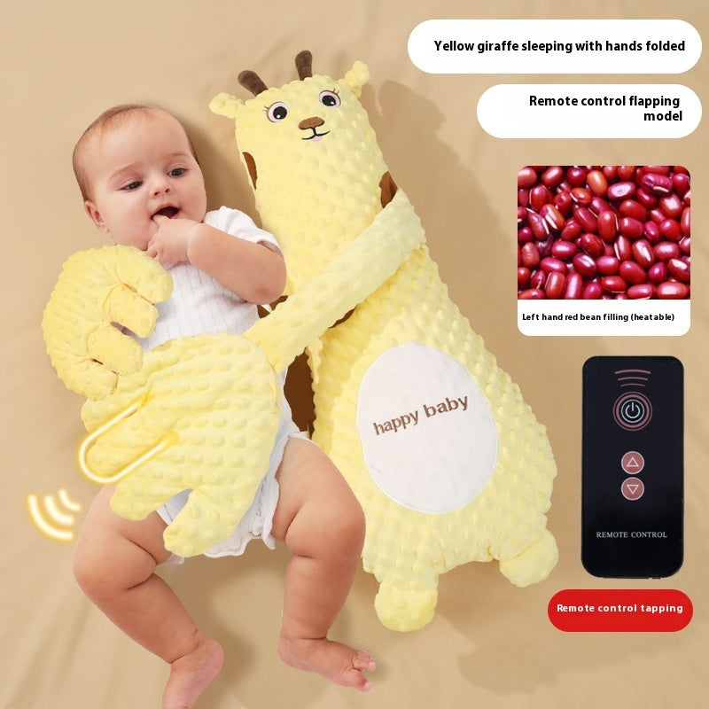 Infant Pillow Hand Remote Controlled Soothing For Baby Sleep Cartoon Plush Toddler Comforting Hand