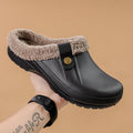 Fleece-Lined Cotton Slippers For Home