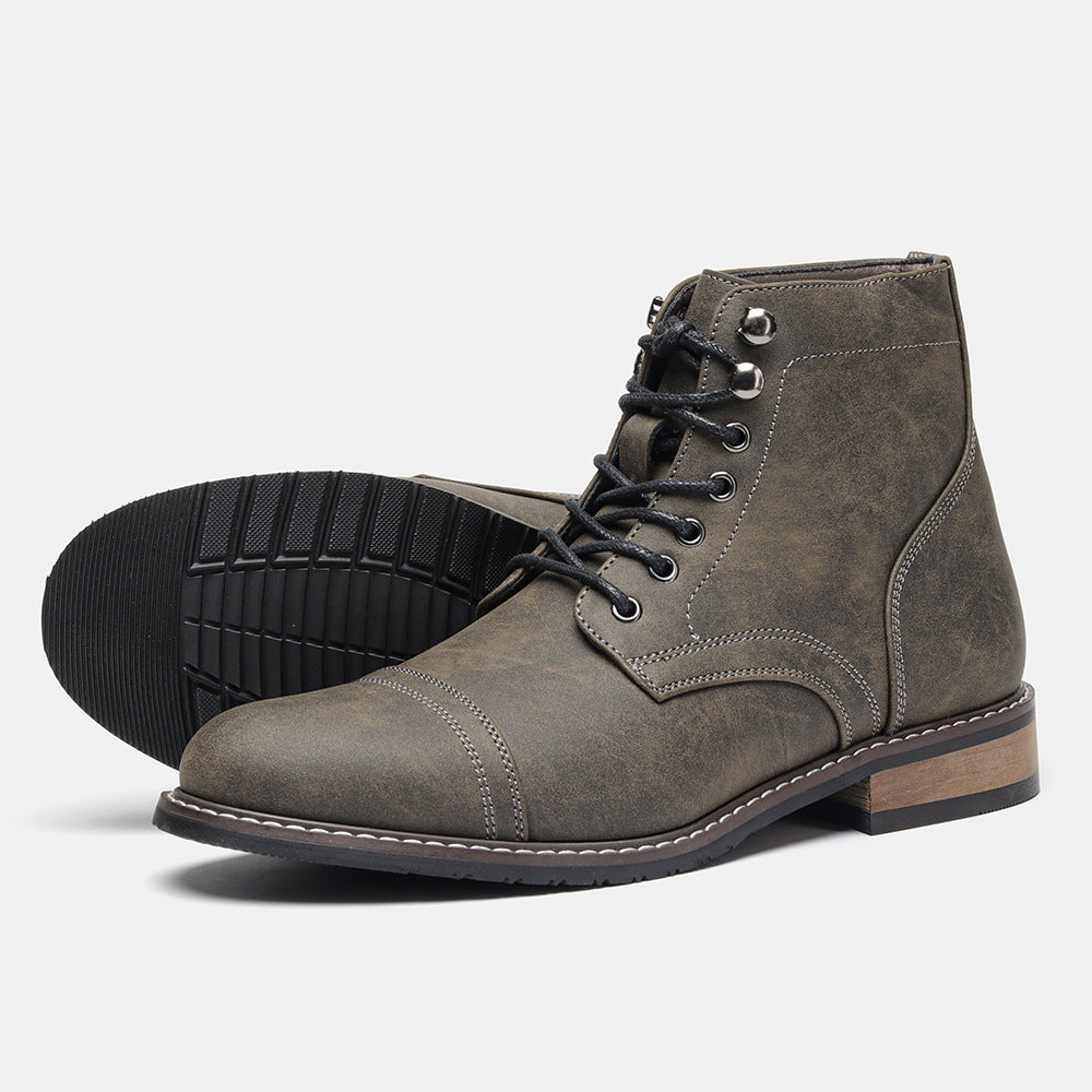 Mens Vintage Casual Leather Boots