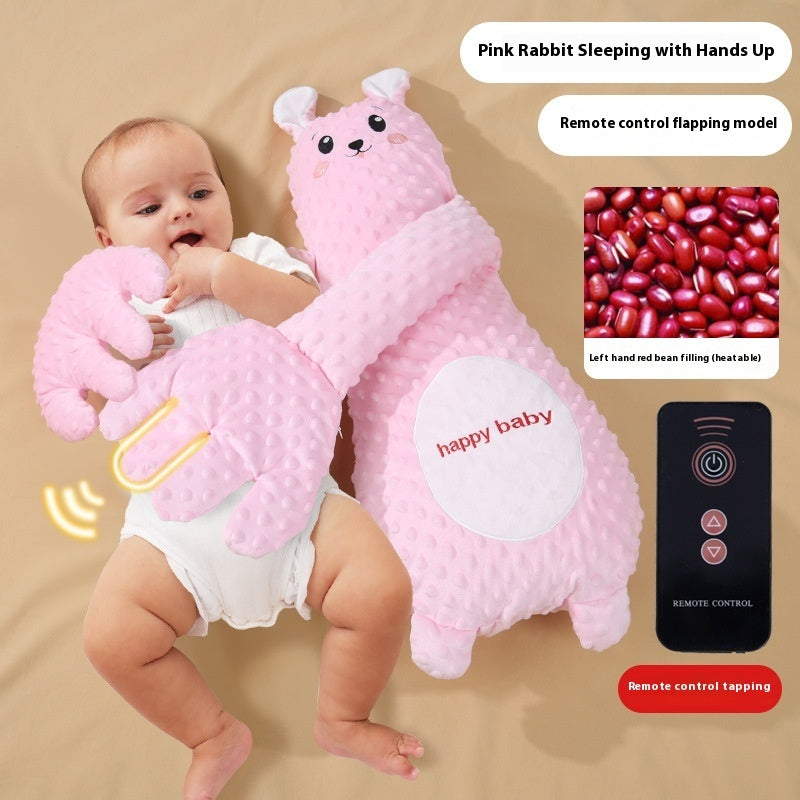 Infant Pillow Hand Remote Controlled Soothing For Baby Sleep Cartoon Plush Toddler Comforting Hand